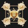 K9 Crystal Chandeliers Lighting 4 Lights Crystal Ceiling Lamp Home Decoration Gold