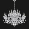 18 Lights K9 Crystal Chandelier Lighting Black Crystal Ceiling Lamp Home Decor