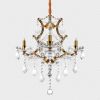 K9 Crystal Chandeliers Lighting 4 Lights Crystal Ceiling Lamp Home Decoration Gold