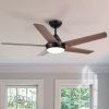 YUHAO 48 In Intergrated LED Ceiling Fan Lighting with Remote Control