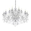18 Lights K9 Crystal Chandelier Lighting Black Crystal Ceiling Lamp Home Decor