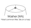 Slant Corset Drum Softback Lampshade with Washer Fitter, Egg