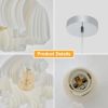 Simple Three-dimensional Petal Design Chandeliers(No bulbs)