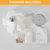 Simple Three-dimensional Petal Design Chandeliers,No bulbs(Two outfit)