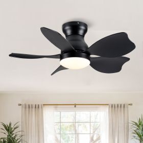30 In Small Kid's Ceiling Fan Lighting with Remote Control for Small Children Room (Color: as Pic)